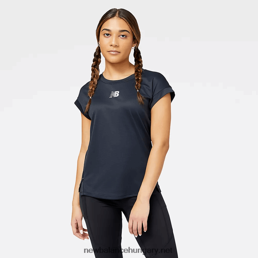 New Balance 6XH8F02533 nők ütési futás az n-szellőző rövid ujjú felsőnél