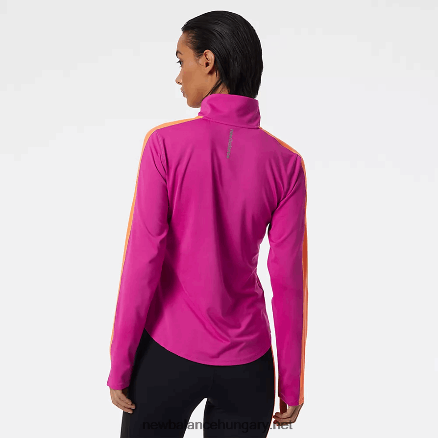 New Balance 6XH8F02658 nők gyorsítsa fel a félcipzáras pulóvert