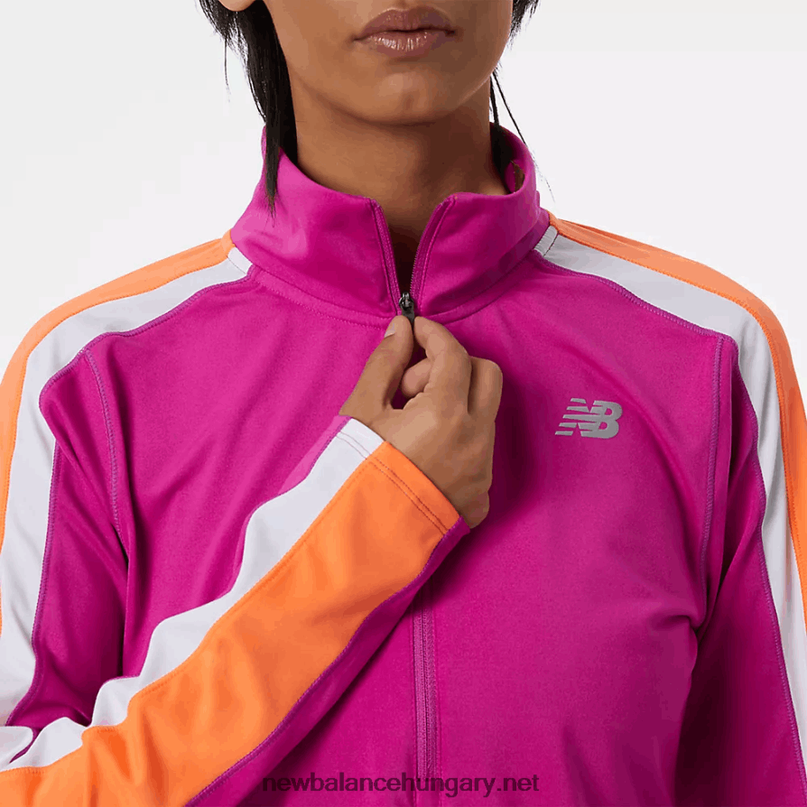 New Balance 6XH8F02658 nők gyorsítsa fel a félcipzáras pulóvert