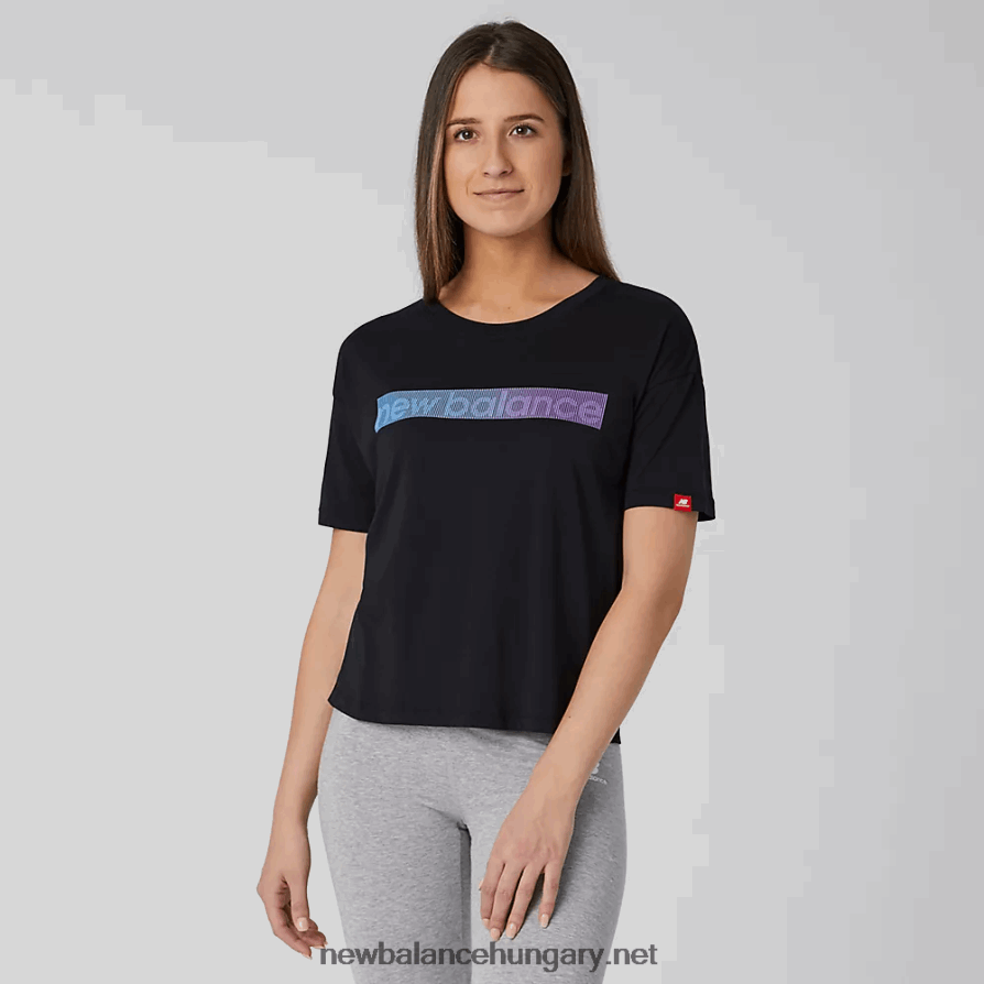 New Balance 6XH8F02789 nők Essentials tokyo nights boxy póló