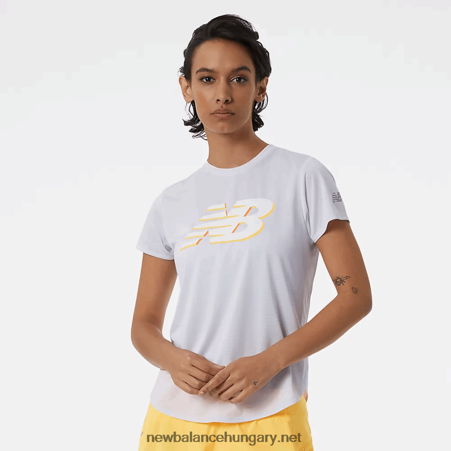 New Balance 6XH8F02798 nők grafikus gyorsító rövid ujjú