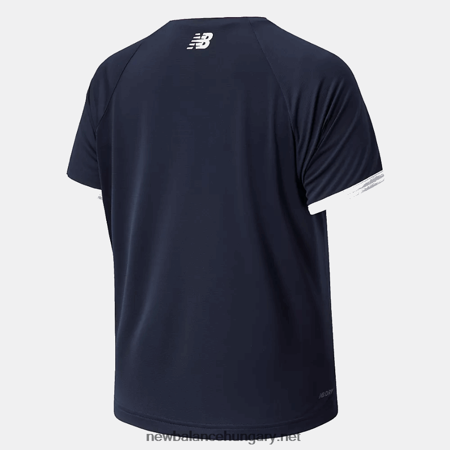 New Balance 6XH8F02807 nők elérő grafika magas alacsony póló