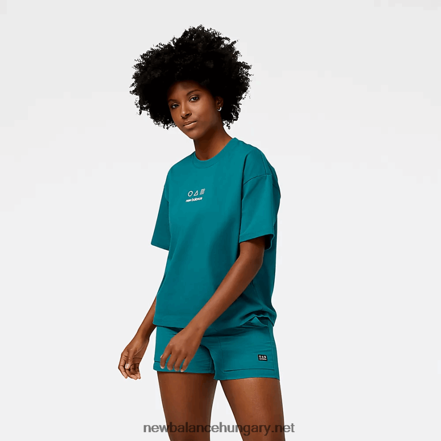 New Balance 6XH8F03212 nők pamutdzsörzénél rövid ujjú