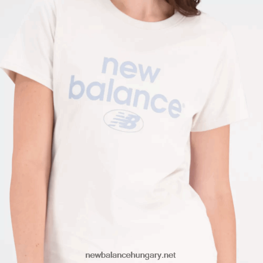 New Balance 6XH8F03242 nők Essentials újragondolt archívum pamut dzsörzé athletic fit póló