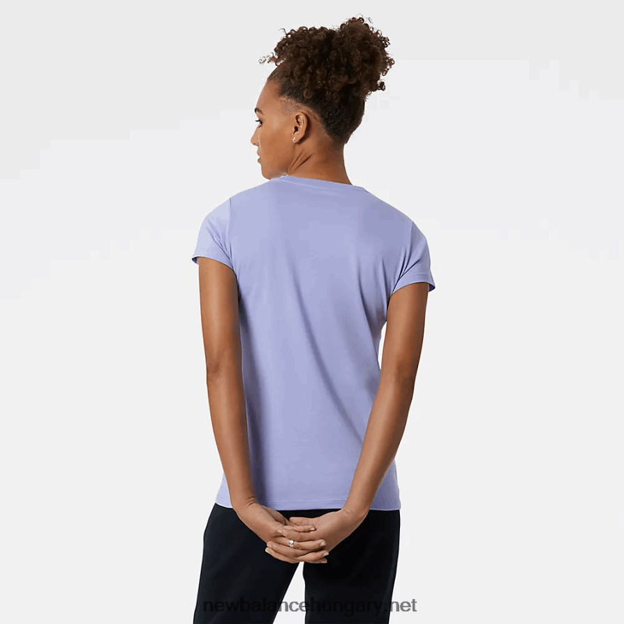 New Balance 6XH8F03397 nők Essentials halmozott logós póló
