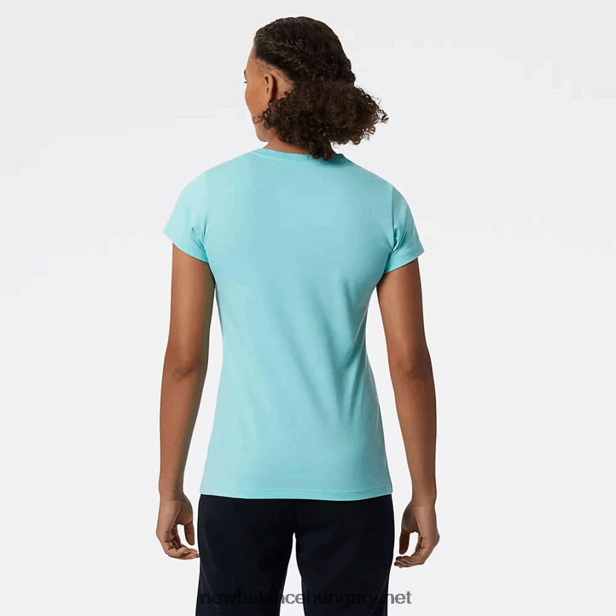 New Balance 6XH8F03398 nők Essentials halmozott logós póló