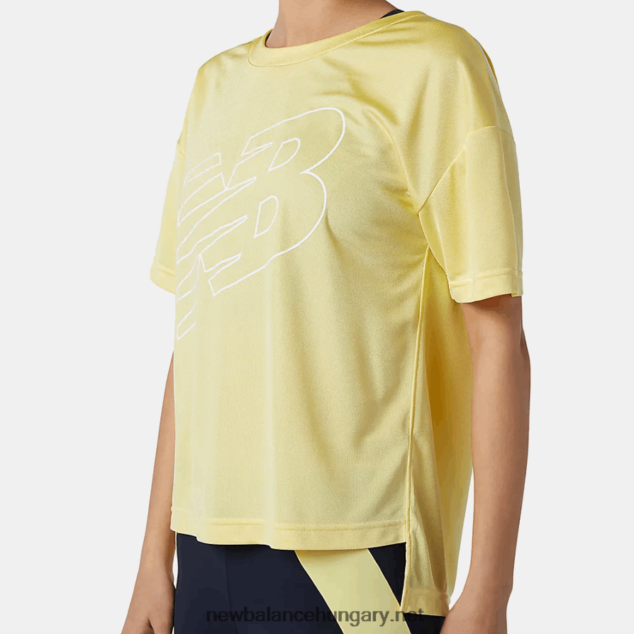 New Balance 6XH8F03584 nők achiever hálós grafikus felső