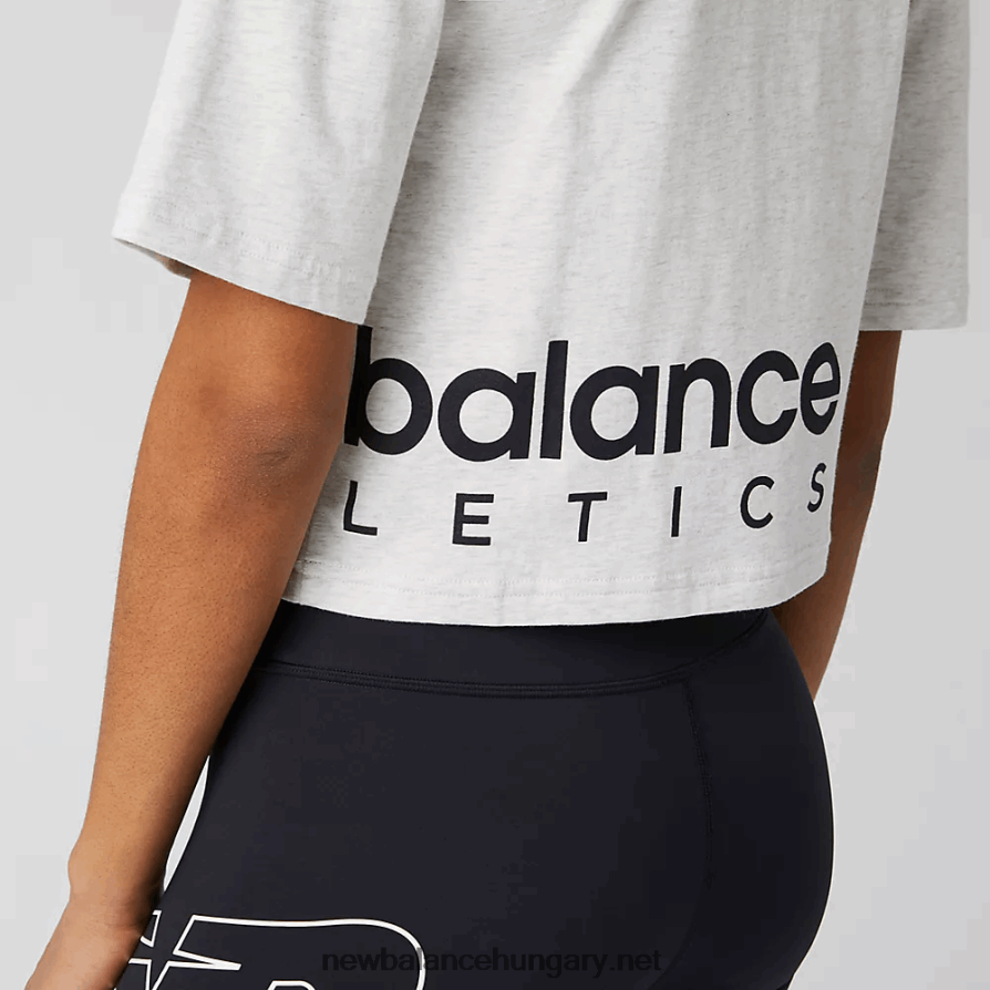 New Balance 6XH8F03595 nők Essentials ikon grafikus dobozos póló