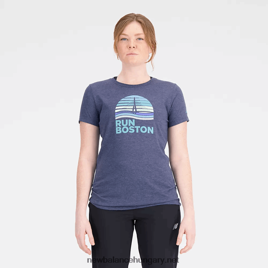 New Balance 6XH8F05742 nők Boston Bridge grafikus póló
