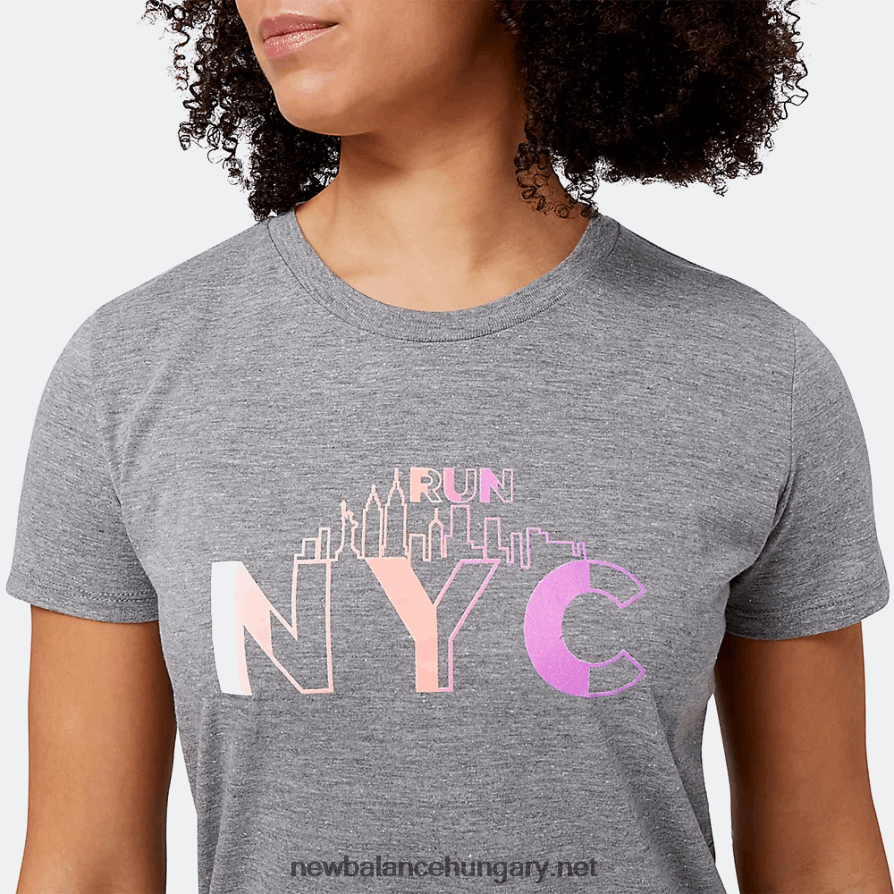 New Balance 6XH8F05753 nők futni az életért borough grafikus rövid ujjú