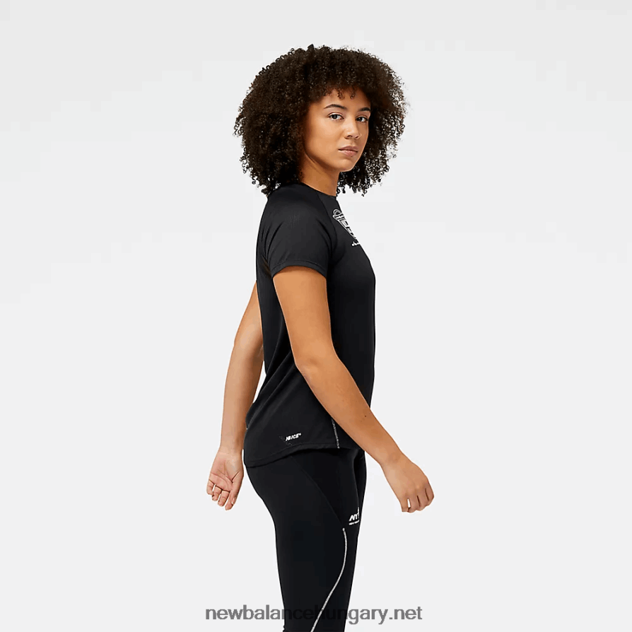 New Balance 6XH8F05795 nők united Airlines nyc half impact run short sleeve