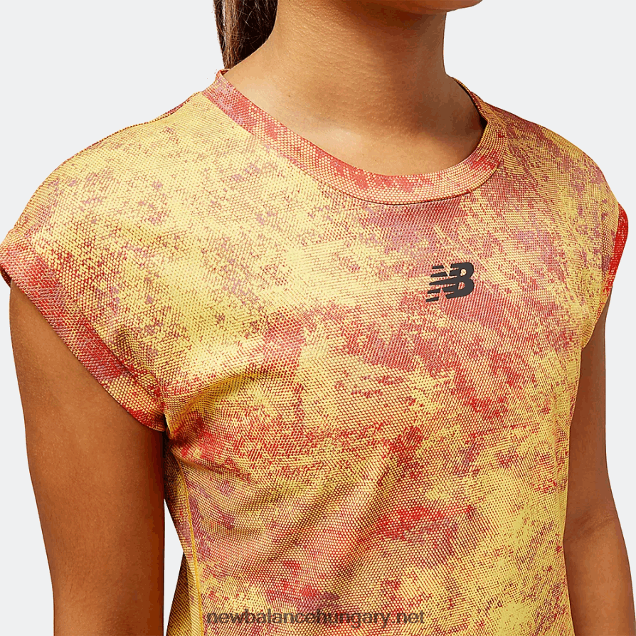 New Balance 6XH8F06780 nők ütési futás az n-szellőző rövid ujjú felsőnél