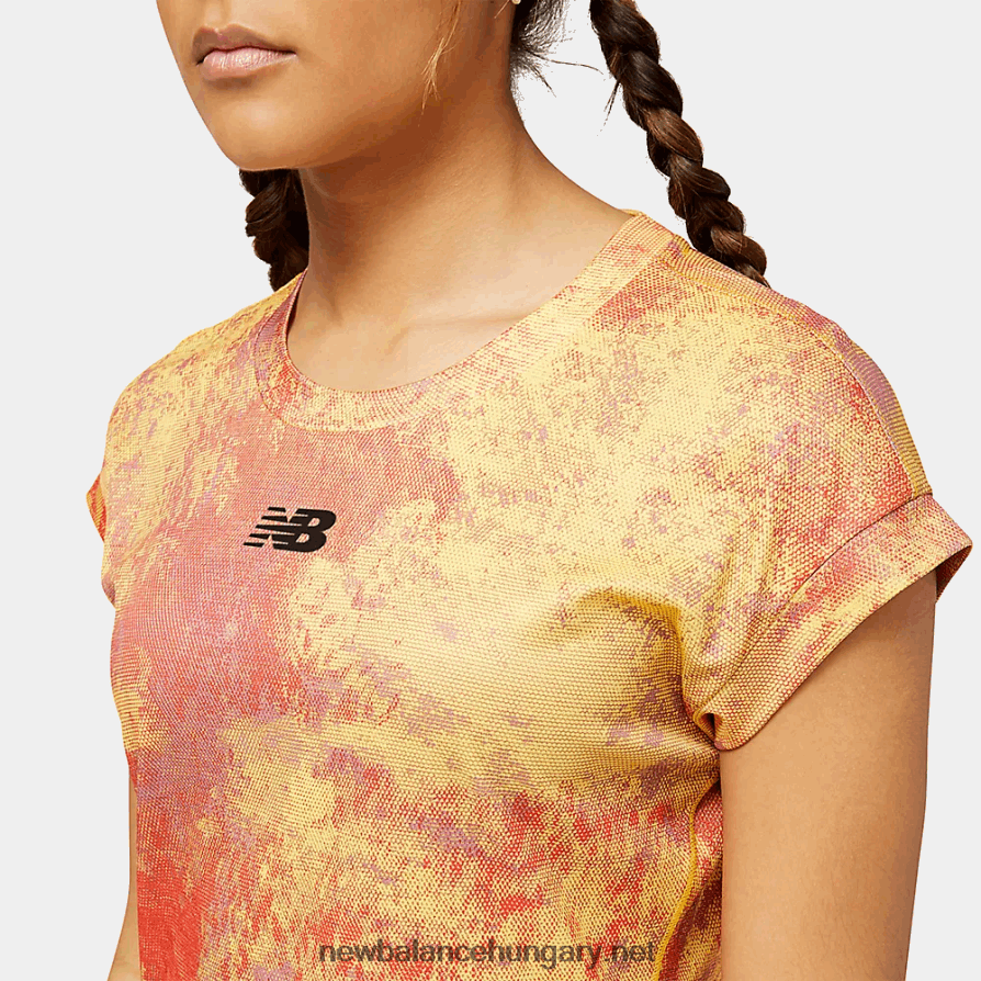 New Balance 6XH8F06780 nők ütési futás az n-szellőző rövid ujjú felsőnél