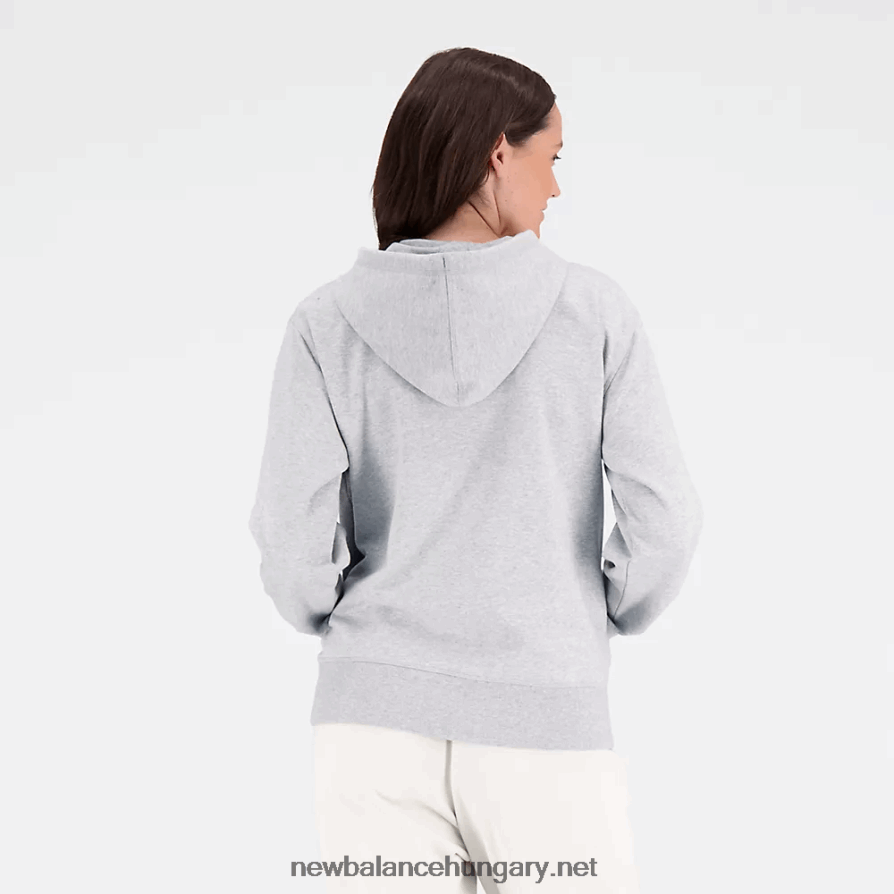 6XH8F03163 nők nb essentials halmozott logós teljes cipzáras pulcsi