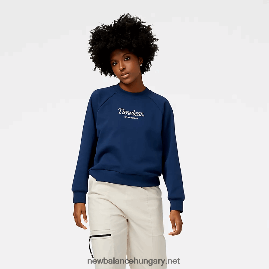 6XH8F03195 nők nb athletics ikongrafikus crew pulóver