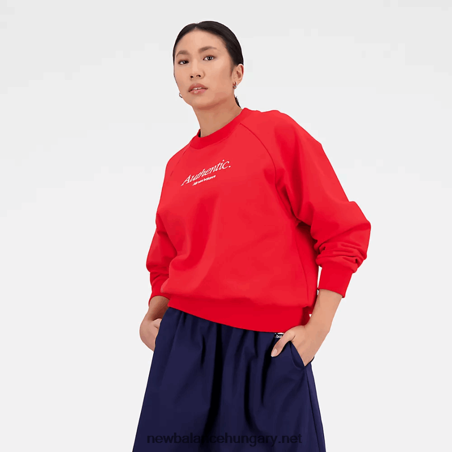 6XH8F03197 nők nb athletics ikongrafikus crew pulóver