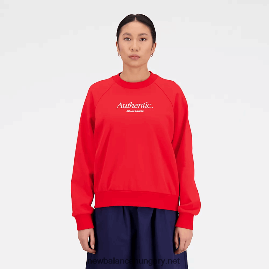 6XH8F03197 nők nb athletics ikongrafikus crew pulóver