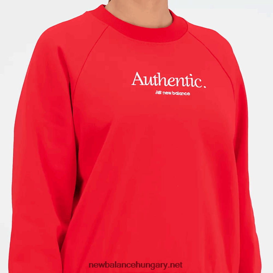 6XH8F03197 nők nb athletics ikongrafikus crew pulóver