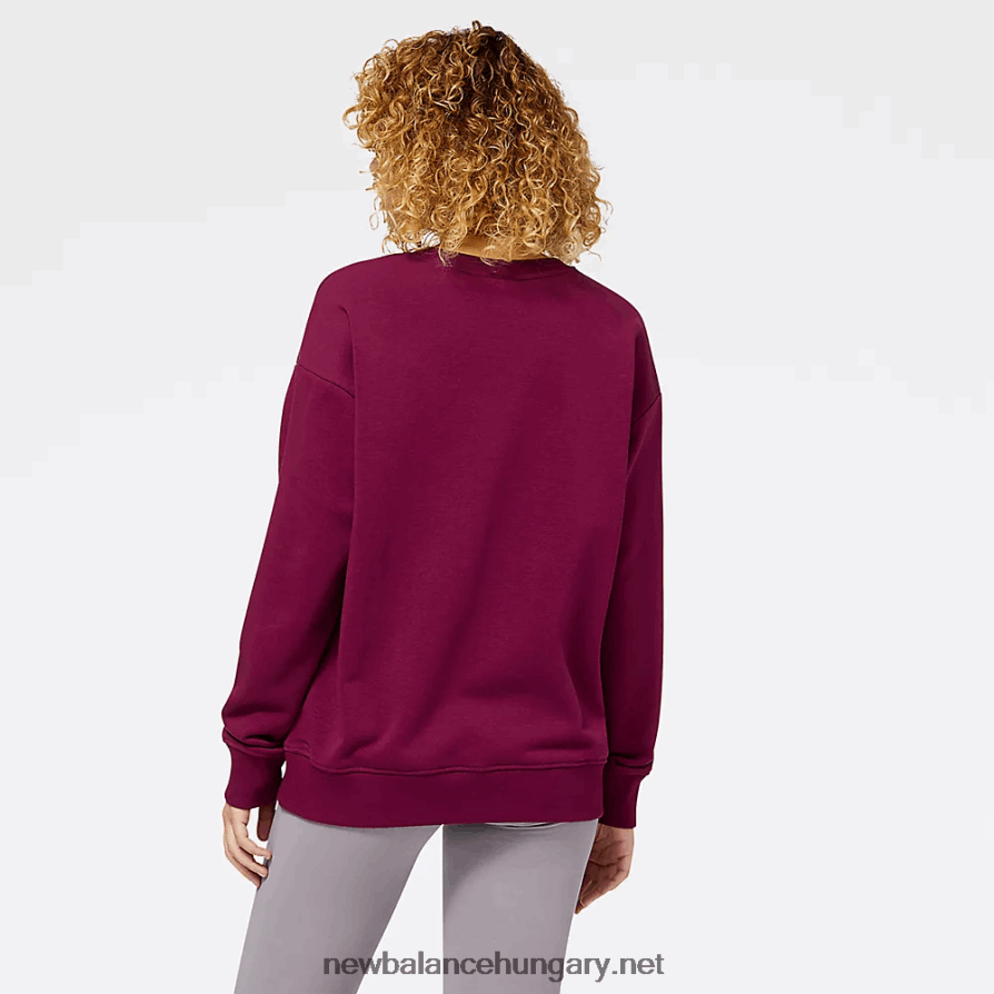 6XH8F03343 nők nb essentials puffmintás pulóver