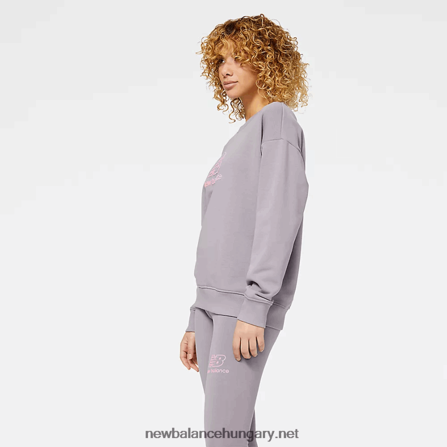 6XH8F03344 nők nb essentials puffmintás pulóver