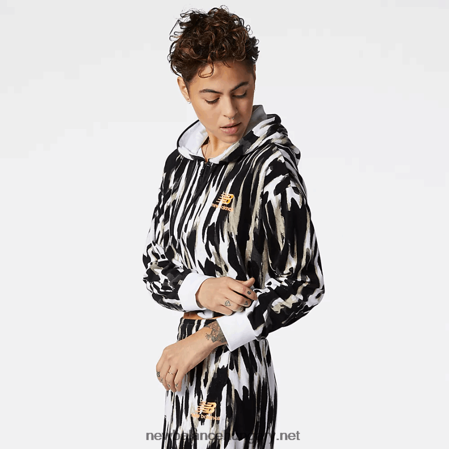 6XH8F03514 nők nb athletics ütközik nyomtatott frottír kapucnis pulcsi