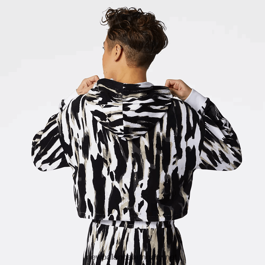 6XH8F03514 nők nb athletics ütközik nyomtatott frottír kapucnis pulcsi