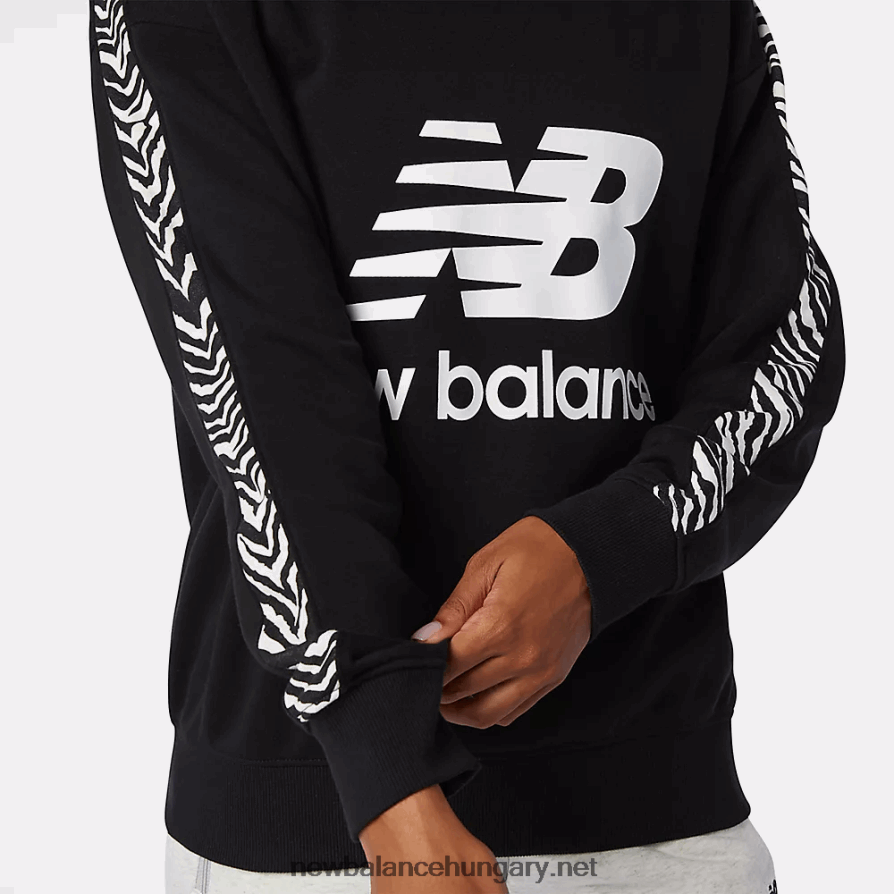 6XH8F03554 nők nb athletics animal print crew