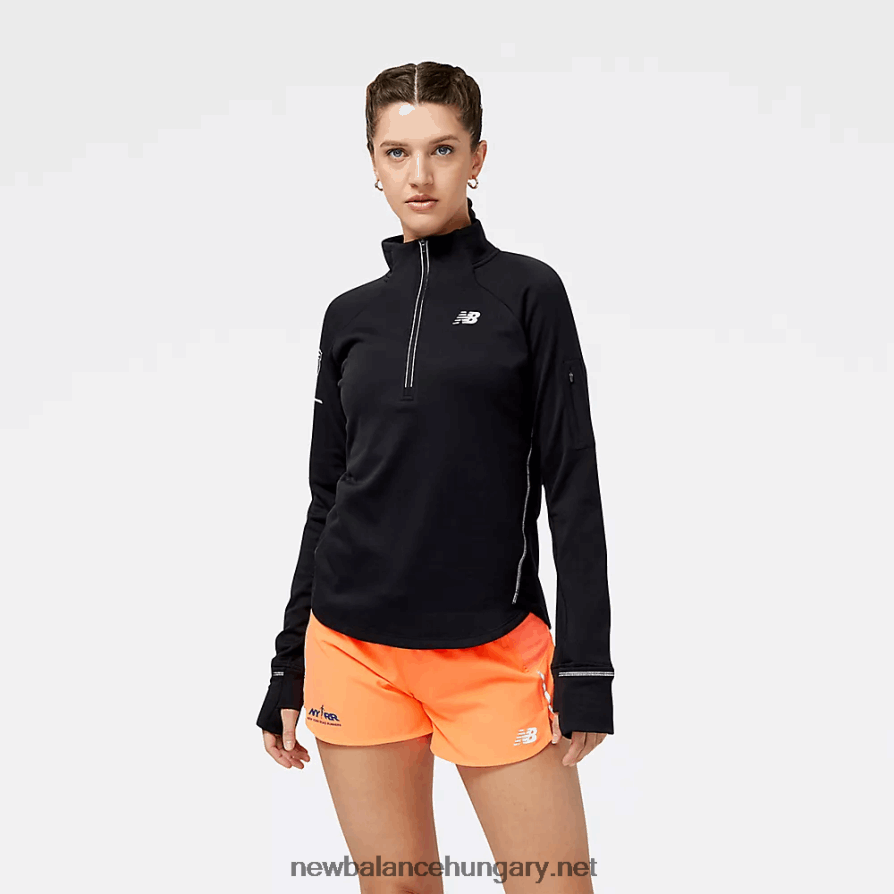 6XH8F05770 nők United Airlines nyc half nb heat grid half zip