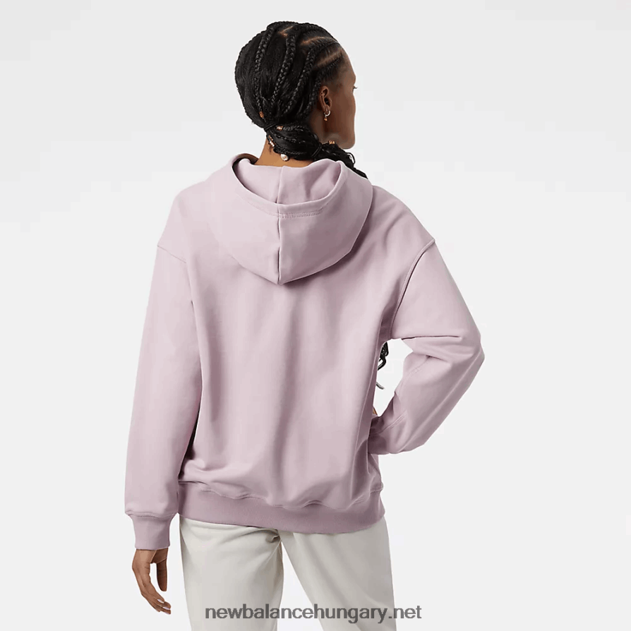 New Balance 6XH8F03119 nők atlétika természetállami francia frottír kapucnis pulcsi