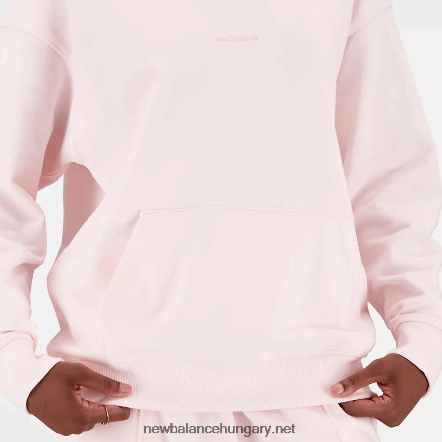 New Balance 6XH8F03121 nők atlétika természetállami francia frottír kapucnis pulcsi