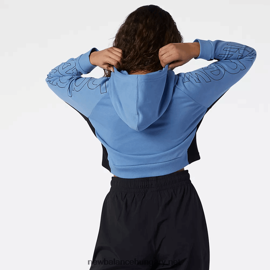 New Balance 6XH8F03553 nők sport stílusú optika kapucnis pulcsi