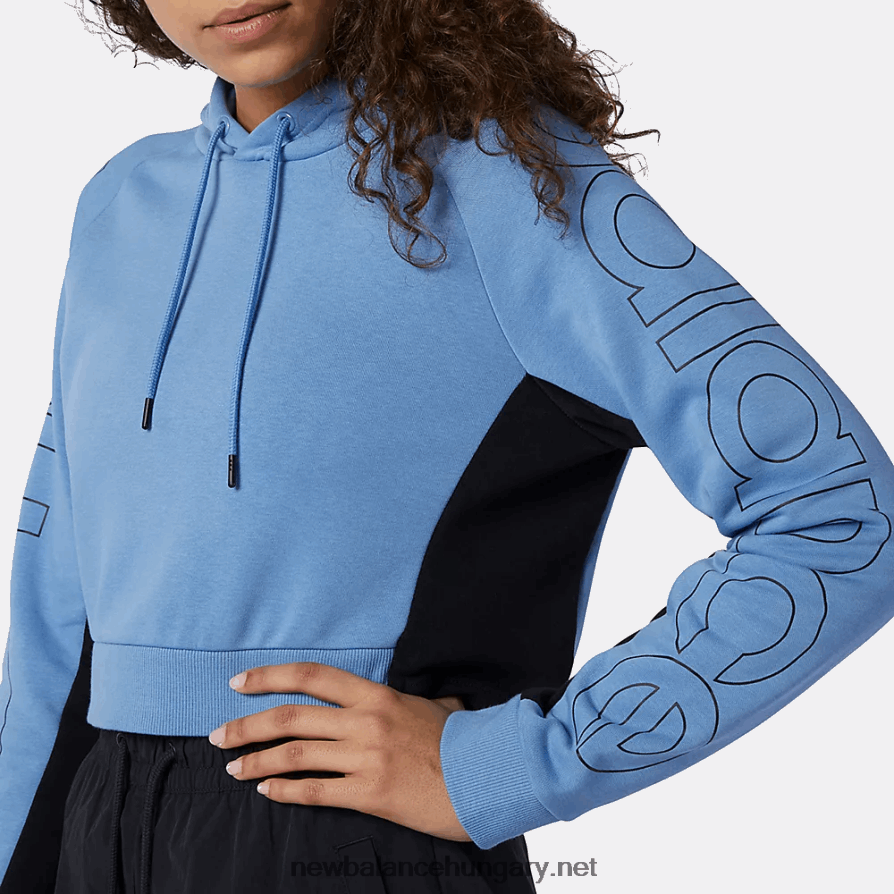 New Balance 6XH8F03553 nők sport stílusú optika kapucnis pulcsi