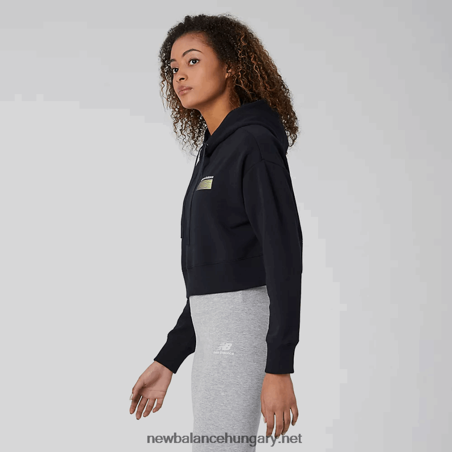 New Balance 6XH8F03586 nők sport stílusú optika kapucnis pulcsi