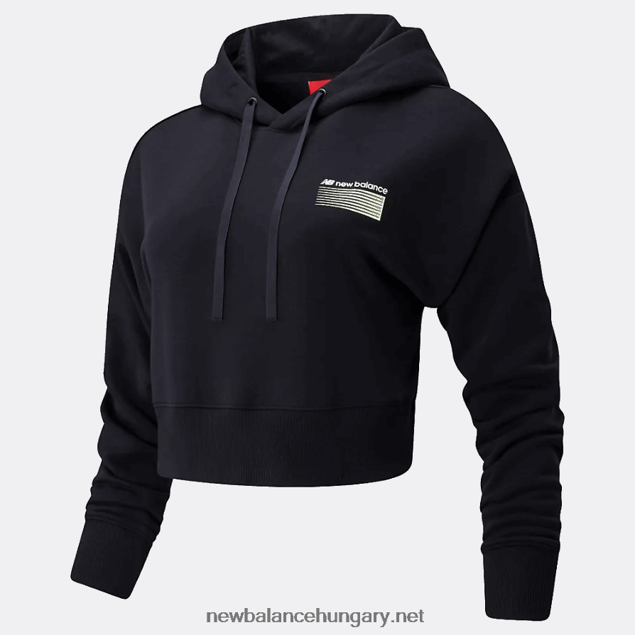 New Balance 6XH8F03586 nők sport stílusú optika kapucnis pulcsi