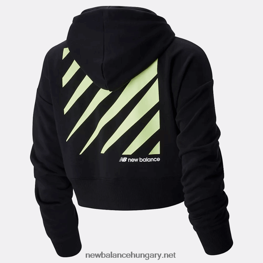 New Balance 6XH8F03586 nők sport stílusú optika kapucnis pulcsi