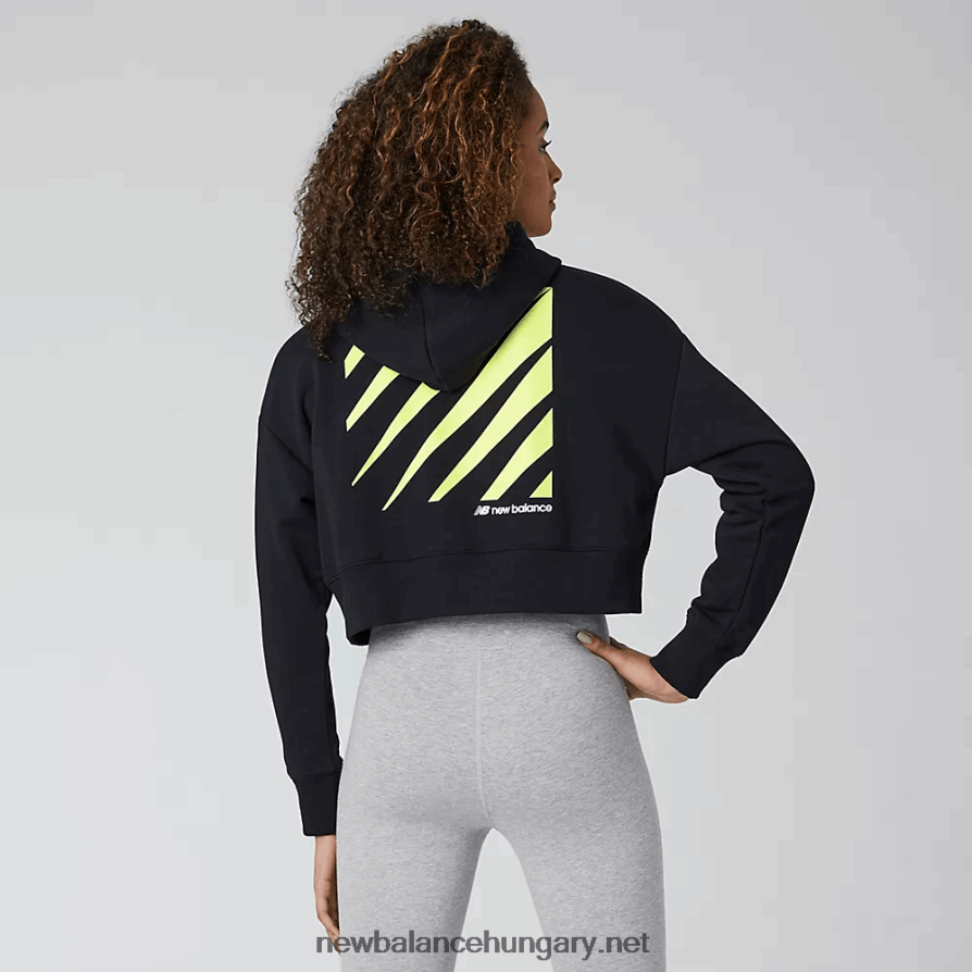 New Balance 6XH8F03586 nők sport stílusú optika kapucnis pulcsi