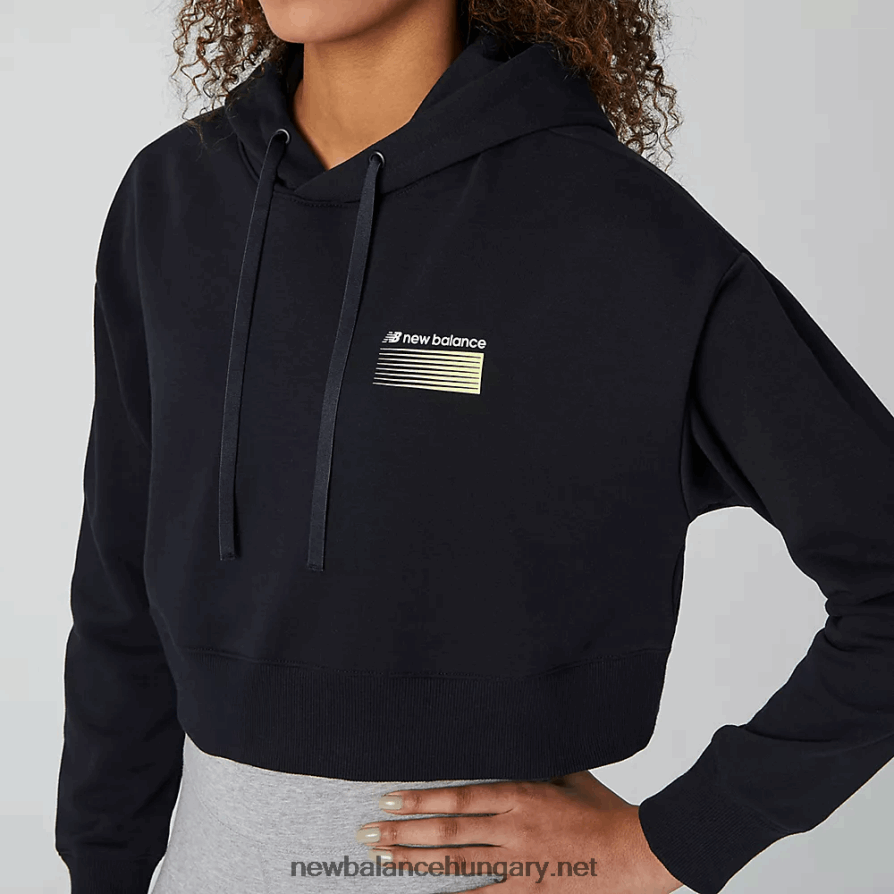 New Balance 6XH8F03586 nők sport stílusú optika kapucnis pulcsi