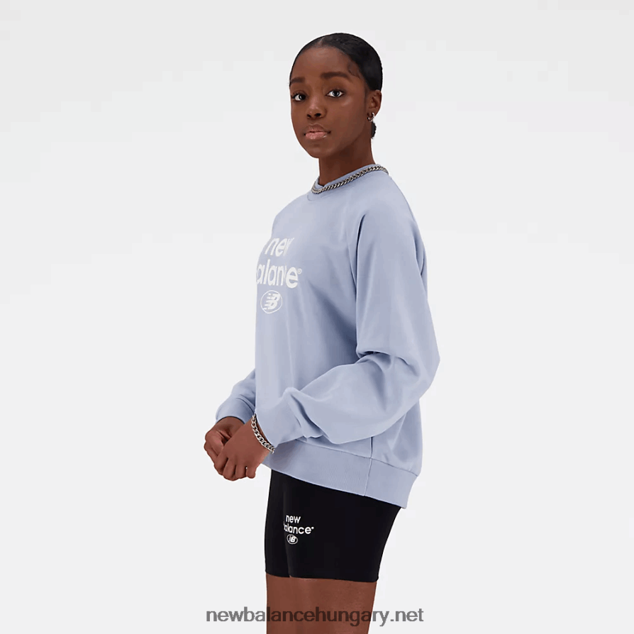 New Balance 6XH8F06786 nők Essentials újragondolt archívum francia frottír legénységi nyak