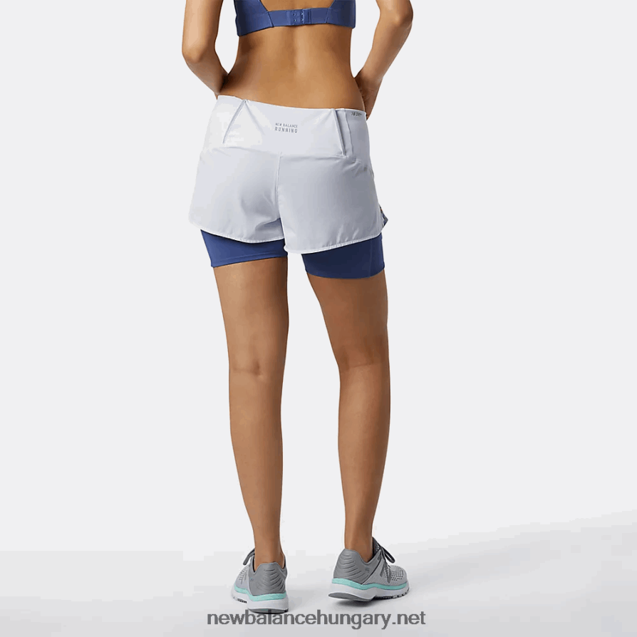 New Balance 6XH8F02726 nők nyomtatott ütési futás 2 az 1-ben rövid