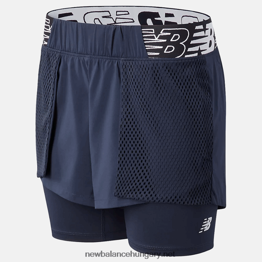 New Balance 6XH8F03459 nők könyörtelen 2 az 1-ben rövidnadrág