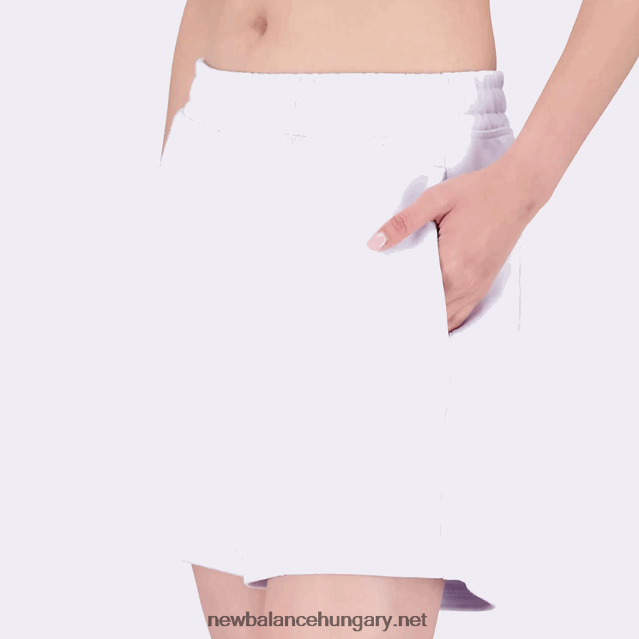 New Balance 6XH8F05745 nők atlétika természetállam francia frottír short