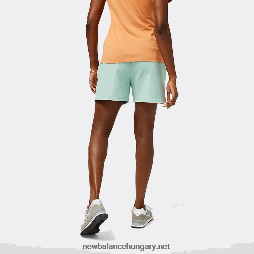 New Balance 6XH8F05746 nők atlétika természetállam francia frottír short