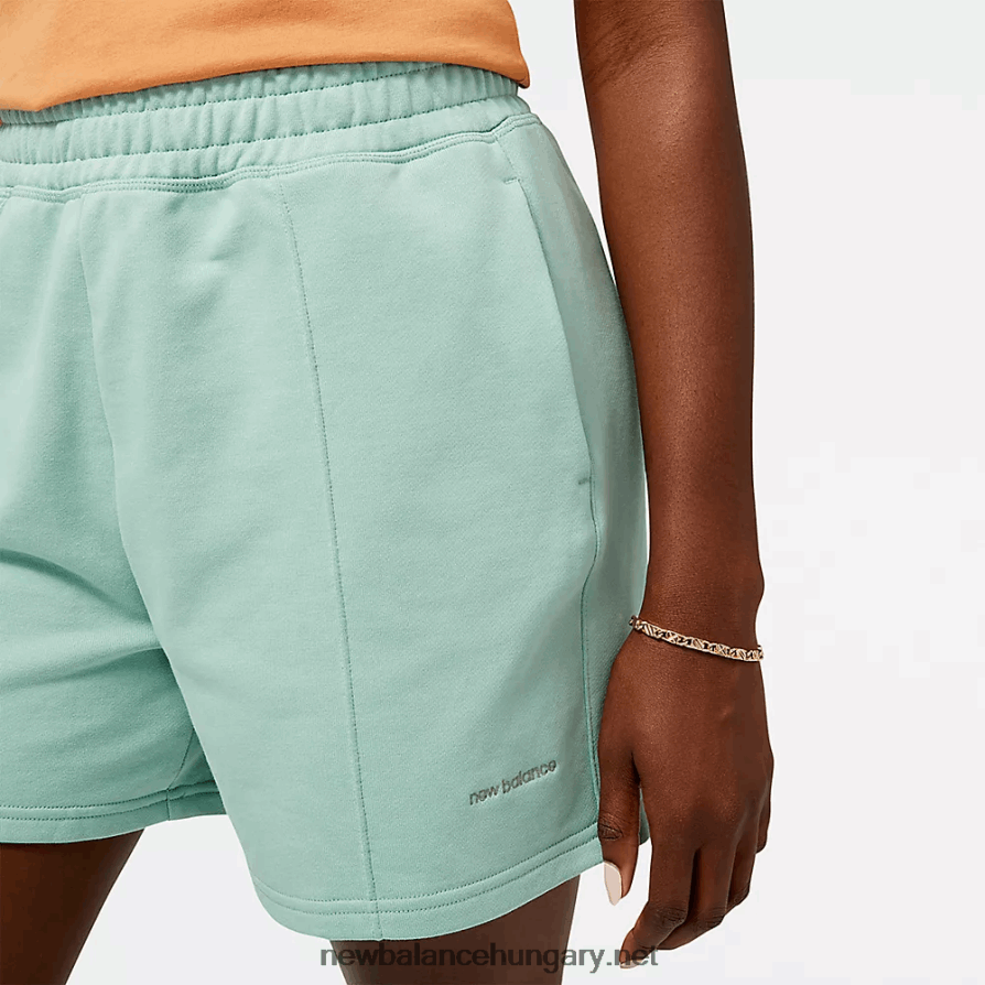 New Balance 6XH8F05746 nők atlétika természetállam francia frottír short