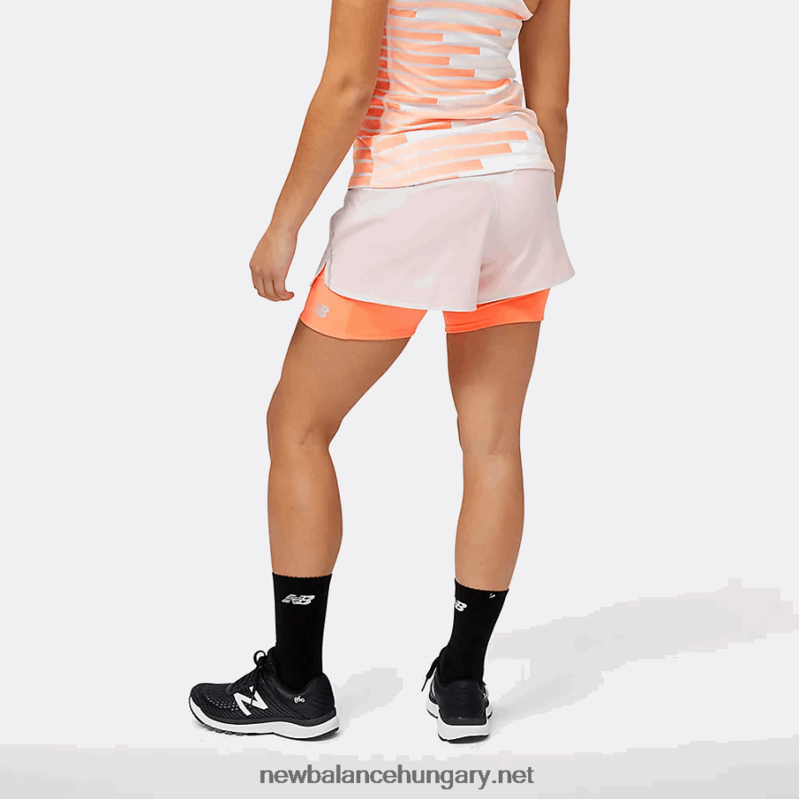 New Balance 6XH8F05769 nők United Airlines nyc half printed impact run 2in1 short
