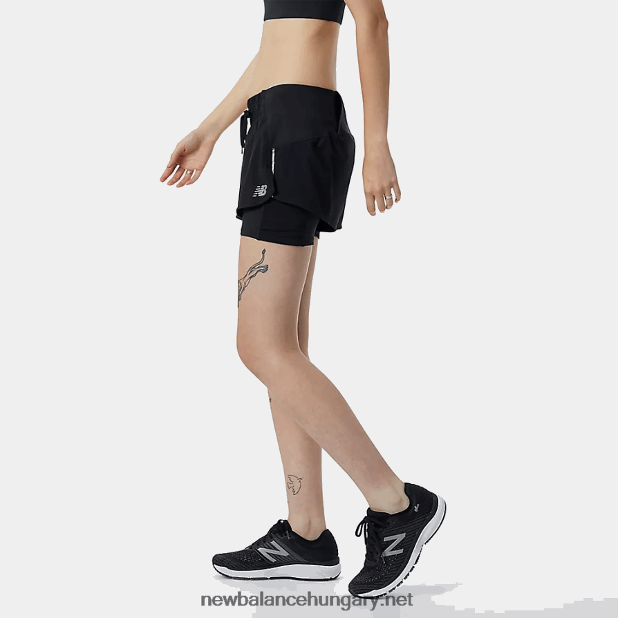 New Balance 6XH8F05777 nők ütési futás 2 az 1-ben rövid