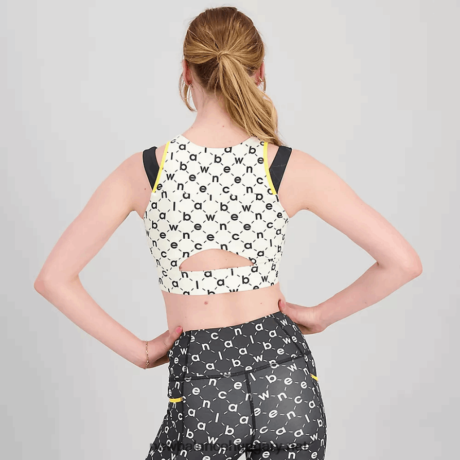 New Balance 6XH8F02780 nők formapajzs nyomott crop melltartó