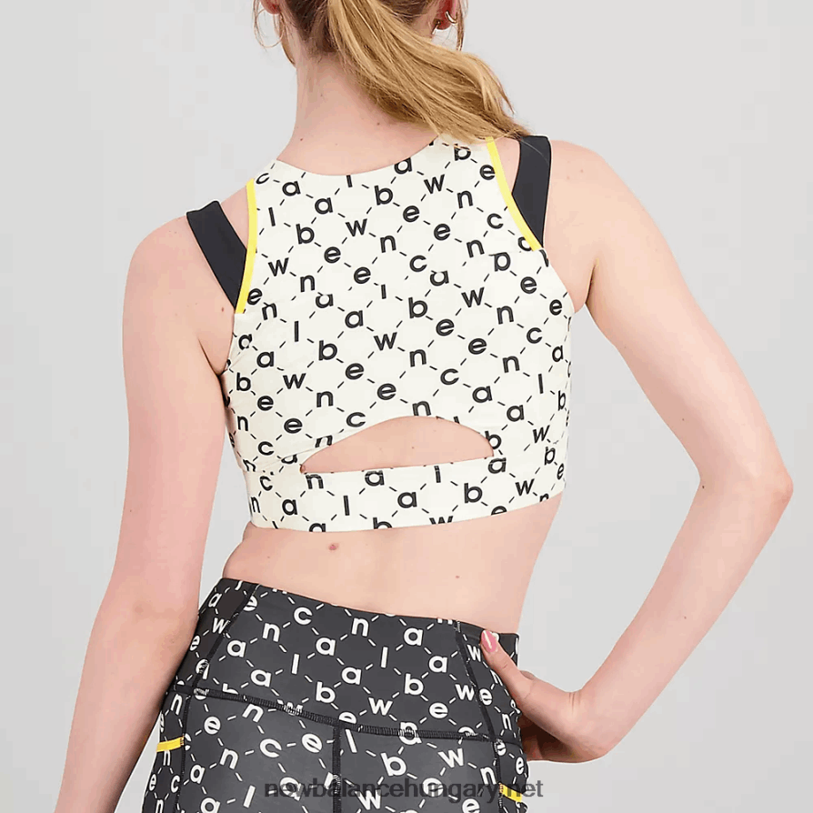 New Balance 6XH8F02780 nők formapajzs nyomott crop melltartó