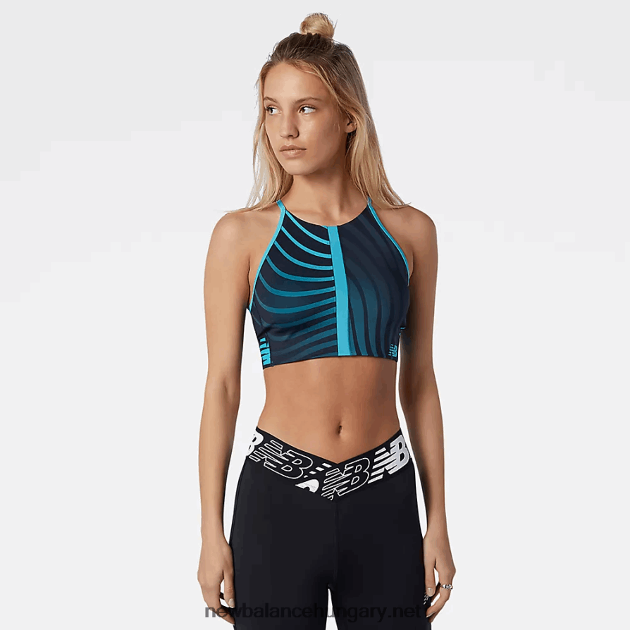 New Balance 6XH8F03583 nők könyörtelen nyomott crop top