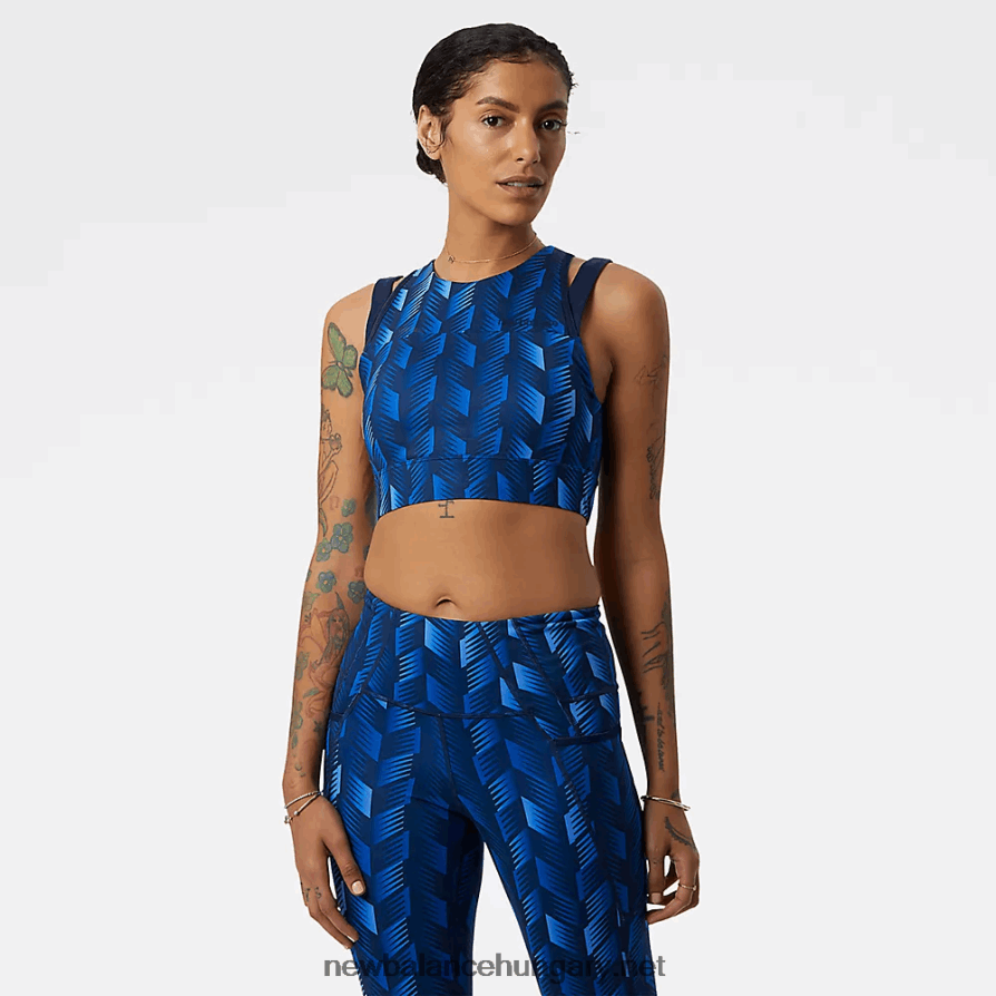 New Balance 6XH8F06851 nők formapajzs nyomott crop melltartó