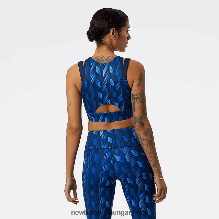 New Balance 6XH8F06851 nők formapajzs nyomott crop melltartó